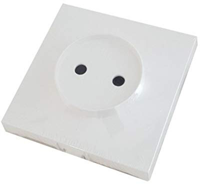 Bf - Caratula base enchufe bipolar blanco