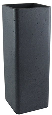 Pflanzsäule Cube high Höhe 70 cm schwarz-granit