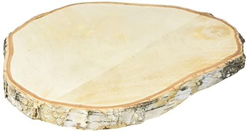 Rayher 55807000 Birkenscheibe, 29-32cm ø, Stärke 2,5cm