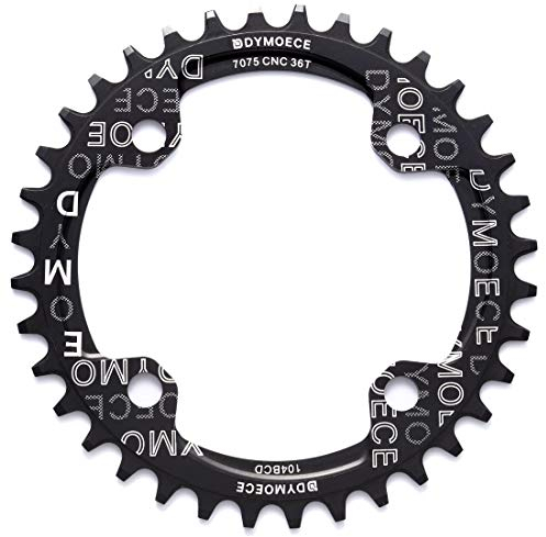 Dymoece Round Chainring 104BCD 32T 34T 36T 38T Narrow Wide Single Chainring for 8 9 10 11 12 Speed MTB Mountain Bike Road Bike BMX