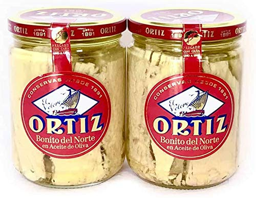 PACK BONITO DEL NORTE EN ACEITE OLIVA TARRO 445 ORTIZ x2