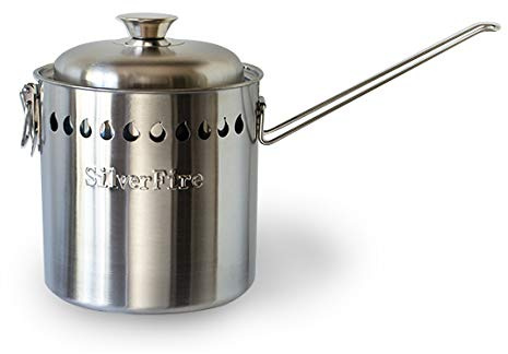 SilverFire Scout Mini Dragon Stainless Steel Pot For Wood Burning Camping Survival Stove