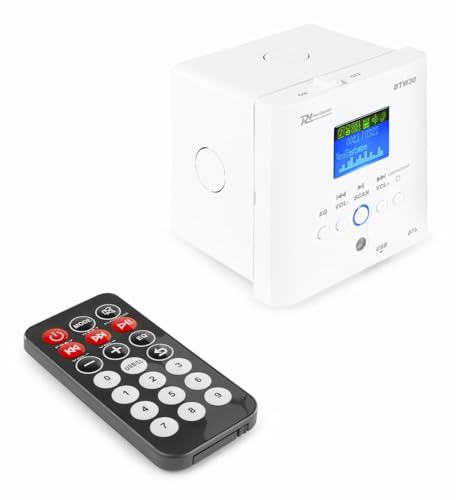 Stereo versterker - Power Dynamics inbouw mini versterker met Bluetooth, mp3 speler en radio - Incl. afstandsbediening - 30W (952.480)