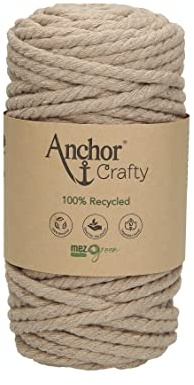 Anchor Crafty 4774000-00106 Farbe: Pearl, Aufmachung: 250g, Lauflänge: 40m, Häkelgarne