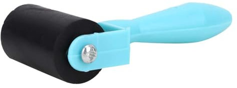 Rubber Brayer Rollers, Rubber Roller Tool Brayer Glue Roller Art Roller Ink Paint Brush Rubber Brayer Rollers for Crafting Paint Block Stamping 1.4inch(Green)