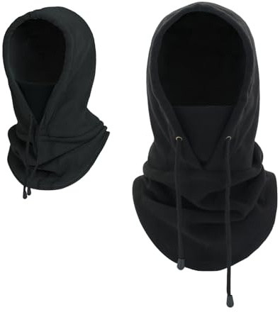 LINSOCLE Balaclava vinter, balaclava för män och kvinnor, termisk balaclava halsduk med huva, skidmask motorcykelmask för cykling skidor vindtät halsvärmare