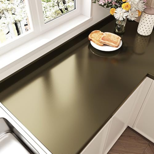 Yullpaper Klebefolie Möbel Selbstklebende Tapete Gold Bronze Abwaschbare Küchenfolie Wand Tapeten Möbelfolie Selbstklebend Vintage Gold Schrankfolie Klebefolie Für Küchenarbeitsplatte 40cm X 300cm