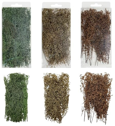 Woohome Static Grass Tuft Static Grass Tuft Static Grass Tuft,Scenics Grass Grasstuschel für Miniatur Tischop Spiele Modelleisenferferahn (Stil 3-2)