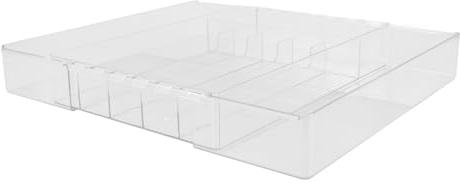 OKUMEYR Plateau Organisateur De Couverts Extensible Plateau à Couverts Pour Tiroir De Cuisine Compartiments Pour Ranger Cuillères Fourchettes Et Autres Ustensiles