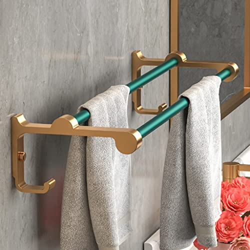 YQZQXWA Badezimmerregale, Handtuchhalter, Stangenstange, frei stanzbares Toiletten-Wandbehang-Badezimmerhandtuch-Einzelstangenregal, Toiletten-Aufbewahrungsregal Innovate