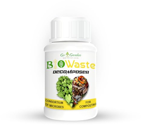 Go Garden Waste Decomposer | Organic Compost Accelerator for Quick Decomposition | Ideal for Home, Garden, and Farm Use | Natural, Eco-Friendly Solution for Organic Waste Management | 250 G