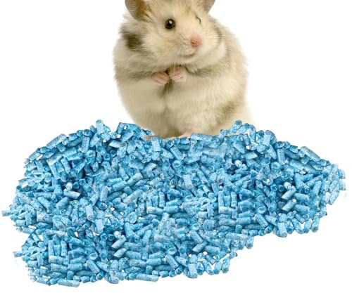 GkgWuxf Literie pour Hamster | Litière en Papier pour Petits Animaux de Compagnie – Pellets de litière désodorisants et imperméables, litière pour Lapins pour Hamsters et Petits Animaux de Compagnie