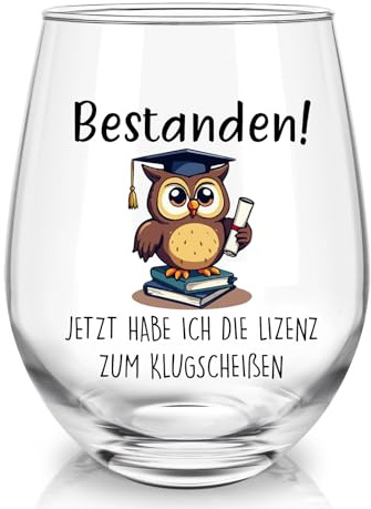 Joymaking Weinglas Ausbildung Bestanden Geschenk, Prüfung Bestanden Abschluss Geschenk Schüler 17oz