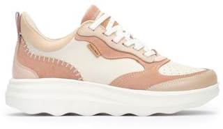 Pikolinos Deportivos en Cuero Zahara para Mujer Color Nata-MARFI