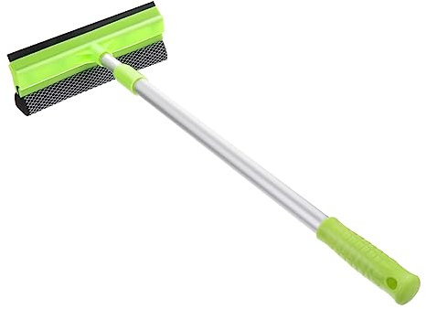 DEARMAMY 1pezzi Raschietto Finestra Retrattile in Alluminio Leggero Spatola in Gomma Per Vetri Auto e Casa Manico Antiscivolo Per Pulizia e Duratura