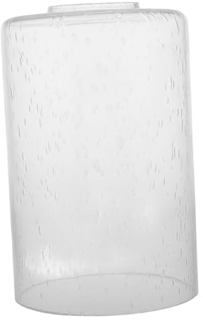 Ipetboom Transparent Bubble Glass Cylinder Lampshade for Floor and Wall Lamps Easy Replacement with Safe Polished Edges High Brightness Lighting Fixture for Modern Home Decor