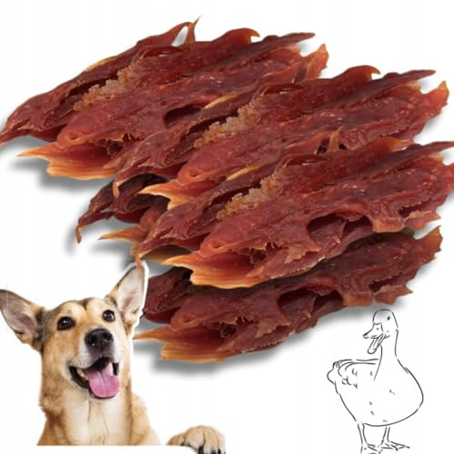LalaZoo Hunde Leckerli Soft Duck Jerky 500g Weiche Entenfilets für Hunde Hochwertige Hundesnacks Proteinreich Getreidefrei Schonend Getrocknet Natürliche Belohnung Trainingssnack