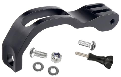 Kompakte Fahrradgabel-Kamera-Halterung, leicht, Aluminium, Verlängerungshalterungen für erweiterte Aufnahmewinkel, Haltbarkeit, Fahrrad-Befestigungen