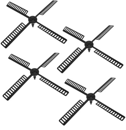 TOYANDONA 4pièces Pales Éolienne Plastique pour Jardin De Rechange Éolienne Résistantes Décoloration Conception Pratique pour Extérieur
