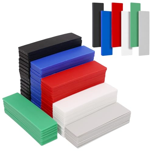 102 PCS 28mm x 100mm Flat Plastic Glazing Packers Durable Shim Spacers