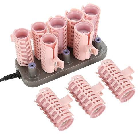Instant Heat Compact Hot Rollers, for Long, Medium, and All Hair - Hair Curler, 10Pcs Electric Heated Roller, Curling Roll Hair Tube, Add Waves, and Volume (Upgraded)