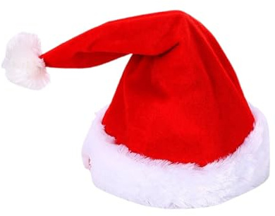 Generisch Elektrische Weihnachtsmütze Singend Tanzend mit Musik, interaktive musikalische Plüsch Weihnachtsmütze für Erwachsene Kinder, Lustige Rockende Mütze für Weihnachtsfeiern