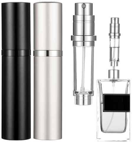 HJZHII 2 Parfümzerstäuber Nachfüllbar, 5ml Mini Parfum Zerstäuber Für Unterwegs Leer Parfüm Abfüller Perfume Travel Bottle Zerstäuber Portable Sprühflasche Parfüm Behälter Für Unterwegs Reise