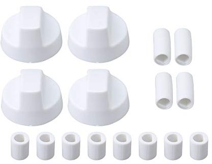 RDEXP 4PCS Universal Herd Gas Range Knob Ersatz Kunststoff Weiß