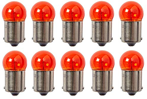 10 x Glühbirne 12 V 10 W BA15S Orange Blinklicht Lampe Scheinwerfer Motorrad Scooter Auto