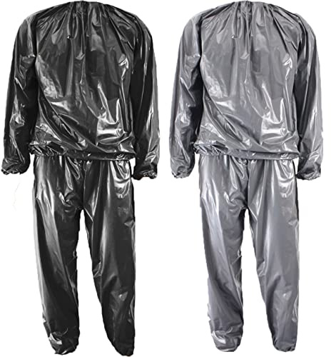 Trajes de sauna resistentes para no rasgar, para perder peso, adelgazar, fitness, gimnasio, ejercicio, entrenamiento (negro, M)