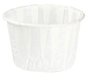 GREENBOX Bicchieri di carta da 20 ml, colore bianco, per salse e salse, tazze bianche in carta cerata, biodegradabili e senza plastica, realizzati con materiali riciclati, 250 pezzi