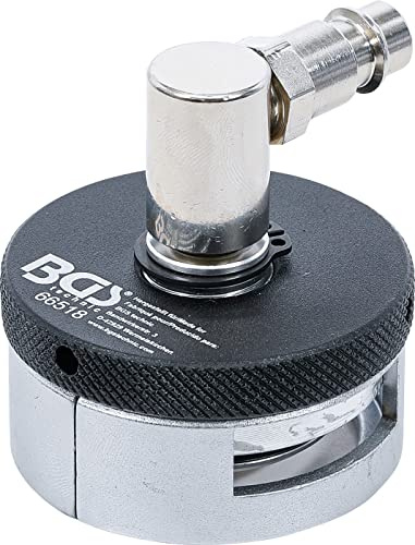 BGS 66518 | Bremsenentlüftungsadapter | Tesla Modelle 3 & Y | Model 3 (2017-2021) | Model Y (2020-2021) | Anschluss 360° drehbar | deutsche Druckluft-Schnellkupplung