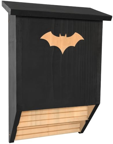 Outdoor-Fledermaushaus Natürliche Holz-Mückenschutzbox Bohrfreie Fledermausbox Nagelfreier Fledermaus-Nistkasten – Schutz vor Insekten – Fledermaus-Behausung