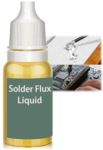 Solder Flux Liquid, Soldering Flux Drops with Rosin for Stainless Steel and Aluminum, High-Performance Welding Paste for Precision Electronics Repair, 10ml