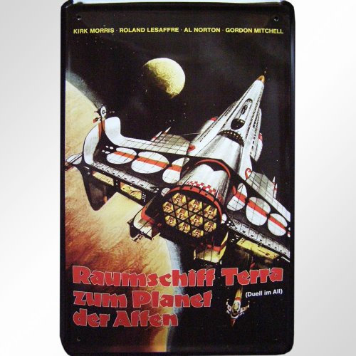 Raumschiff Terra Filmplakat Repro Blechschild