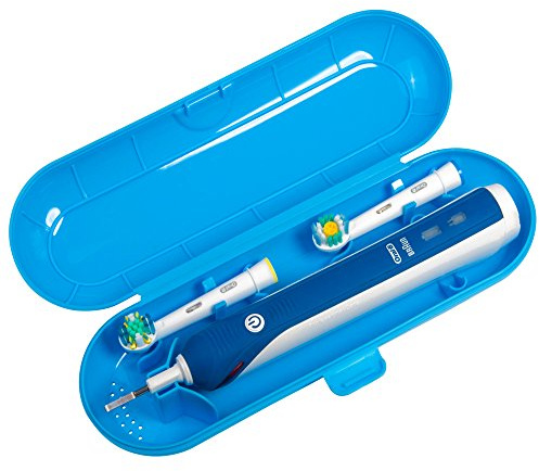 Nincha Reise-Etui für Oral B elektrische Zahnbürste - Aufbewahrungsbox für 1 Zahnbürste und 2 Bürstenköpfe (Blau)
