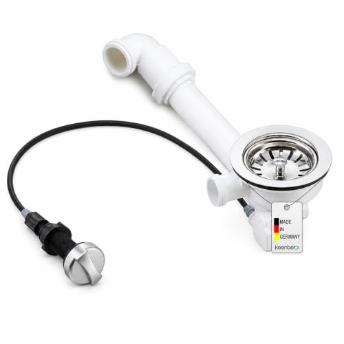 Universal Siebkorb-Excenterventil Ablauf 114mm Drehexcenter Raumschaffer | 3,5 Zoll Qualitätsprodukt Made in Germany