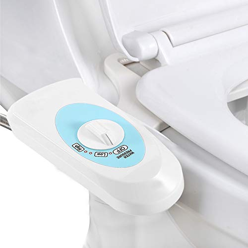 Cocoarm WC Bidet Aufsatz, Nicht-Elektrische Intimreinigung, Kaltwasser-Bidet mit Selbstreinigender Düse, Einstellbarer Wasserdruck, Frischwasserspray