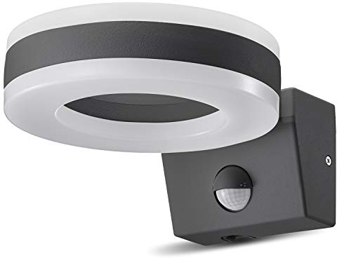 Maclean MCE Aplique LED de Pared con Sensor de Movimiento PIR Sensor Crepuscular Lámpara de Pared Iluminación Interior/Exterior IP65 4000K Blanco Neutro (20W (1700lm))