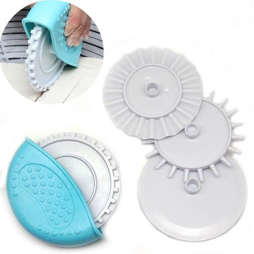 Pastry Cutter Wheels, 4PCS Plastic Home Cake Biscuits Roller Pastry Cutter Wheel Dough Lattice Decorative Kitchen DIY Baking Tool