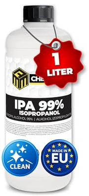 MRM Chemicals - Isopropanol 99,9% IPA 1 x 1L – Isopropylalkohol Reinigungsalkohol für Elektronik, Glas, Auto & Werkstatt – Klebereste Entferner, fettlösend & rückstandsfrei
