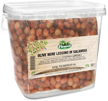 Ficacci - Olive Nere Leccino In Salamoia 4Kg