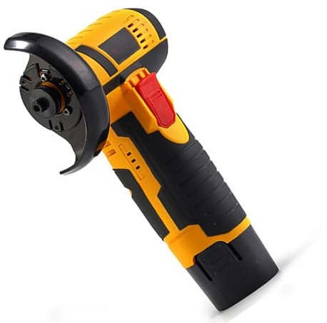 Amoladora Angular portátil pequeña inalámbrica, Mini Cortador eléctrico inalámbrico de 12500 RPM para Cortar, moler, pulir, Viene con 2 baterías de 1,5 Ah, 1 Cargador, 2 Discos de molienda