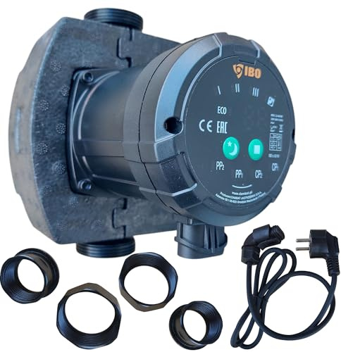 PAG Turbo GmbH® - IBO Hocheffizienzpumpe Heizungspumpe Umwälzpumpe Zirkulationspumpe 25-40/180, 25-60/130, 25-60/180, 25-80/180, 32-80/180 (Beta 25-60/180)
