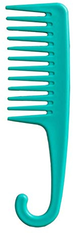 Peigne à dents larges pour cheveux bouclés et longs - Peigne démêlant facilement avec crochet pour femmes, hommes ou enfants - Cheveux secs ou humides