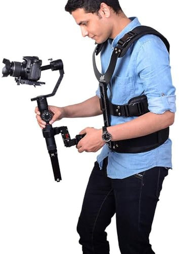 Delaman steadicamstabilizing DF DIGITALFOTO THANOS Gimbal Stabilizer Supporting System, Dual-Spring Arm with Load Vest, Compatible with Ronin-S, Zhiyun Crane Series, Feiyu AK Series, Moza Series