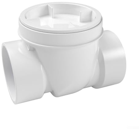 Clapet anti-retour en plastique PVC, valve anti-retour pour éviter le refoulement des eaux usées, convient pour divers systèmes de drainage (7,6 cm)