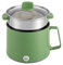 1.7L Electric Hot Pot, Mini Cooker with Over Heating Boil Dry Protection, Multi-Functional Electric Pot for Cooking Soup, Noodles, Porridge, Dumplings and Eggs, Green