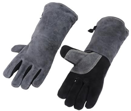 DIYEAH 1paare Schmiedeschweißhandschuhe Schutzhandschuhe Für Kochindustrie Hitzeschutz Handschuhe Rutschfest Und Schnittfest Wiederverwendbar Für Grillen Gärtnern Schweißen Schmieden