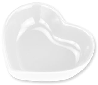 LuckyOpt Ciotola per criceto in ceramica, a forma di cuore, lavabile, per porcellini d'India, gerbilli, ricci, cincillà, pappagallo (bianco)